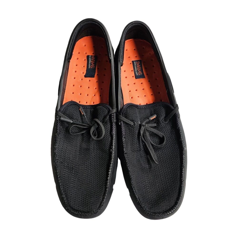 SWIMS Boat Shoes Braided Lace Slip On Loafer Casual Water Blue‎ 9